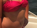 Wife in pink bikini